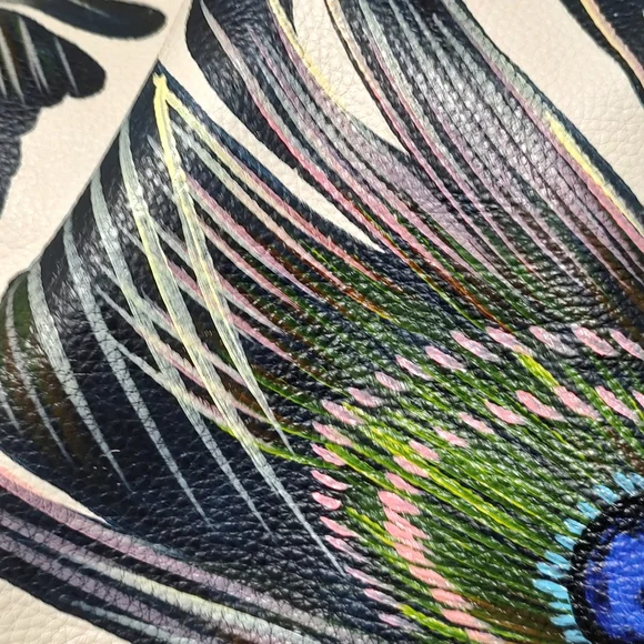 Elliott Lucca Leather Peacock tote - Picture 5 of 13